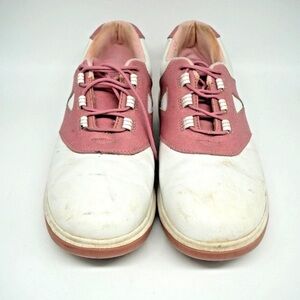 Women's Pink and White Sneakers